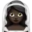 Woman With Veil: Dark Skin Tone