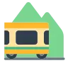 Ferrocarril de montaña Emoji 🚞 image - Tossface style