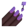 Nail Polish: Dark Skin Tone Emoji 💅🏿 image - Microsoft 3D Fluent style
