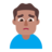 Man Frowning: Medium Skin Tone