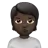 Person Pouting: Dark Skin Tone