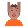 Person Getting Massage: Medium Skin Tone Emoji 💆🏽 image - Microsoft Classic 2D style
