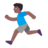 Man Running: Medium-Dark Skin Tone