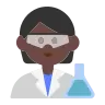 Scientist: Dark Skin Tone Emoji 🧑🏿‍🔬 image - Tossface style