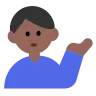 Man Tipping Hand: Medium-Dark Skin Tone Emoji 💁🏾‍♂️ image - Tossface style