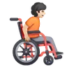 Person In Manual Wheelchair Facing Right: Light Skin Tone Emoji 🧑🏻‍🦽‍➡️ image - Samsung style