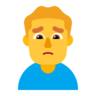 Man Frowning Emoji 🙍‍♂️ image - Microsoft Classic 2D style