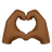 Heart Hands: Medium-Dark Skin Tone