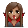 Vampire: Medium Skin Tone Emoji 🧛🏽 image - WhatsApp style