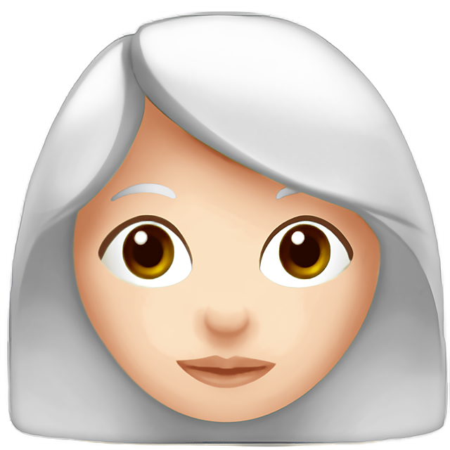 Woman: Light Skin Tone, White Hair