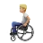Person In Manual Wheelchair: Medium-Light Skin Tone