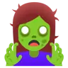 Woman Zombie Emoji 🧟‍♀️ image - Google Noto Color style