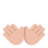 Open Hands: Medium-Light Skin Tone