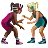 Women Wrestling: Medium-Dark Skin Tone, Medium-Light Skin Tone
