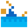 Man Swimming Emoji 🏊‍♂️ image - SerenityOS style