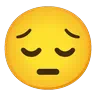 Visage songeur Emoji 😔 image - Google Noto Color Animated style