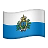 Flag: San Marino Emoji 🇸🇲 image - Apple style