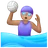 Woman Playing Water Polo: Medium Skin Tone