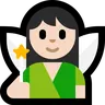 Fairy: Light Skin Tone Emoji 🧚🏻 image - Microsoft Windows 10 Segoe UI Emoji style