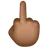 Middle Finger: Medium-Dark Skin Tone