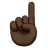 Index Pointing Up: Dark Skin Tone