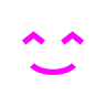 Emoji Volto sorridente con occhi sorridenti 😊 image - Docomo style