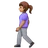 Woman Walking: Medium Skin Tone
