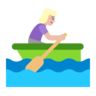Woman Rowing Boat: Medium-Light Skin Tone Emoji 🚣🏼‍♀️ image - Microsoft Classic 2D style