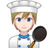 Cook: Light Skin Tone Emoji 🧑🏻‍🍳 image - Emojidex style