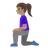Woman Kneeling: Medium Skin Tone