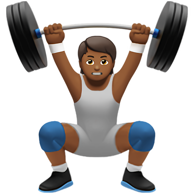 Person Lifting Weights: Medium-Dark Skin Tone