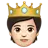 Person With Crown: Light Skin Tone