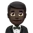 Man In Tuxedo: Dark Skin Tone
