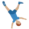 Man Cartwheeling: Medium Skin Tone Emoji 🤸🏽‍♂️ image - Twitter / X (Twemoji) style