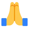 Katlanmış ellerle olan kişi Emoji 🙏 image - Tossface style