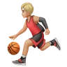 Person Bouncing Ball: Medium-Light Skin Tone Emoji ⛹🏼 image - Huawei Harmony OS style