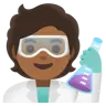 Scientist: Medium-Dark Skin Tone Emoji 🧑🏾‍🔬 image - Google Noto Color style