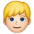 Man: Light Skin Tone, Blond Hair