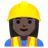 Woman Construction Worker: Dark Skin Tone