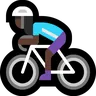 Woman Biking: Dark Skin Tone Emoji 🚴🏿‍♀️ image - Microsoft Windows 10 Segoe UI Emoji style