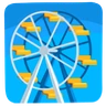 Riesenrad Emoji 🎡 image - Facebook Messenger (2016) style