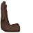 Leftwards Pushing Hand: Dark Skin Tone