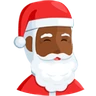 Santa Claus: Medium-Dark Skin Tone Emoji 🎅🏾 image - Facebook Messenger (2016) style