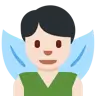 Man Fairy: Light Skin Tone Emoji 🧚🏻‍♂️ image - Twitter / X (Twemoji) style