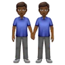 Men Holding Hands: Medium-Dark Skin Tone Emoji 👬🏾 image - Huawei Harmony OS style