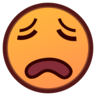 Emoji Fáradt arc 😩 image - Emojidex style