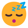 수면 Emoji 😴 image - Microsoft Classic 2D style