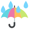 Paraguas con gotas de lluvia Emoji ☔ image - EmojiTwo style
