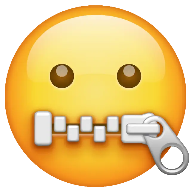 Zipper-Mouth Face