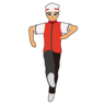Woman Dancing: Medium Skin Tone Emoji 💃🏽 image - Emojidex style